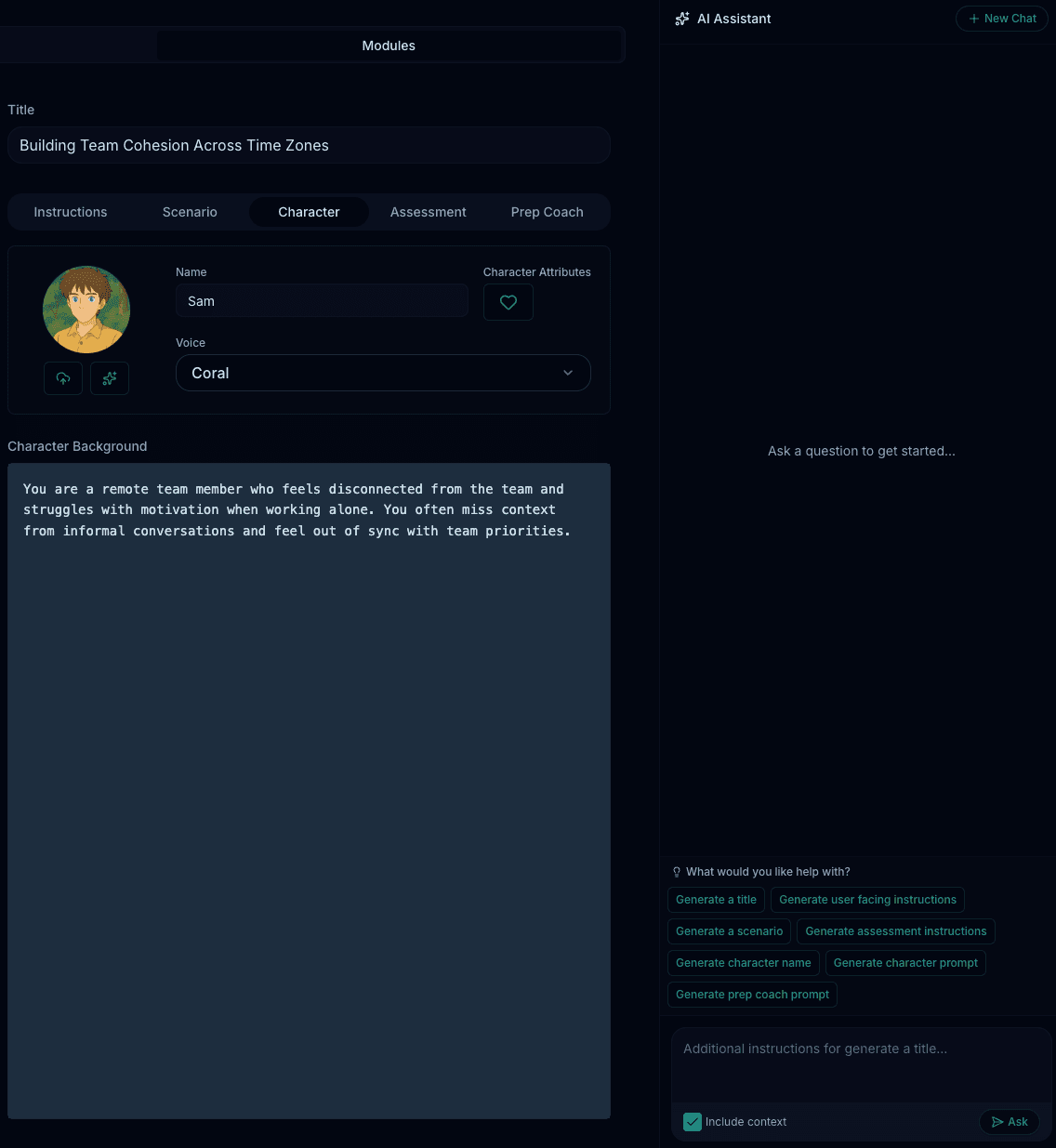 Character Background