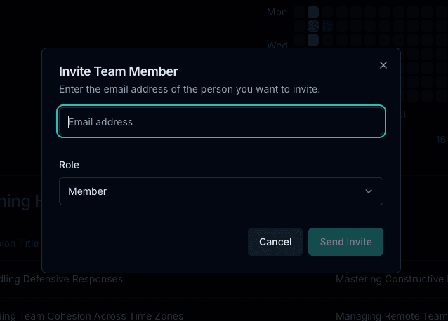 Invite-Dialog